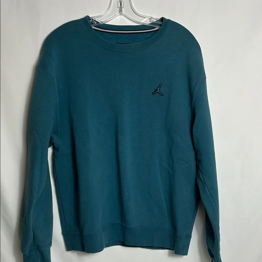 Jordan Men’s Size Large Deep Teal Crewneck Thick Cotton Pullover Sweatshirt